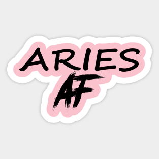 ARIES AF BLACK Sticker